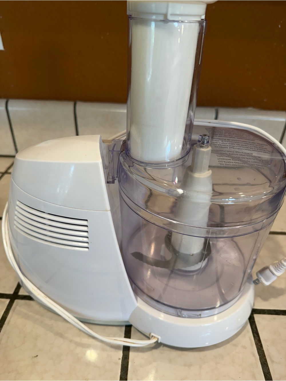 Black & Decker Quick N easy White and Clear Food Processor